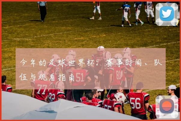 今年的足球世界杯:赛事时间、队伍与观看指南